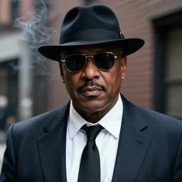 close up portrait of a mob boss in a smoky new york back street, photograph, natural light, sharp, detailed face, magazine, press, photo, steve mccurry, david lazar, canon, nikon, focus