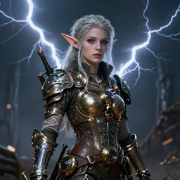 a portrait of a steampunk fantasy elf, cinematic lightning, highly detailed, art by artgerm and greg rutkowski and magali villeneuve