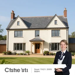 an estate agent listing photo, external view of a 5 bedroom detached countryside house in the UK, by Chiaru Shiota, Beksinski, Paul Lehr