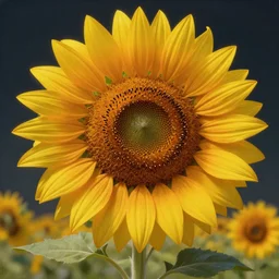 a hyper - detailed 3 d render like an oil painting of the the supernova of the surreal wild sunflower, surrealism!!! surreal concept art, lifelike, photorealistic, digital painting, aesthetic, smooth, sharp focus, artstation hd, by greg rutkowski, bruce pennington, valentina remenar and asher duran,