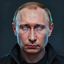 « a portrait o cyberpunk vladimir putin, glowing eyes, a digital painting by charlie bowater, featured on cgsociety, fantasy art, behance hd, wiccan, artstation hd »