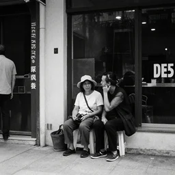Candid Street Photography. Ilford SFX Infrared 200