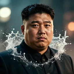kim - jong un in gears of war, splash art, movie still, detailed face, cinematic lighting, dramatic, octane render, long lens, shallow depth of field, bokeh, anamorphic lens flare, 8 k, hyper detailed, 3 5 mm film grain