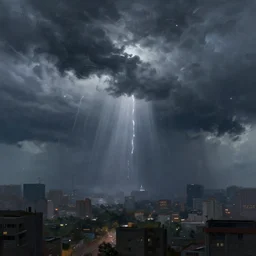 i regret, storm is coming to get me, digital painting, futured, ultra detailed