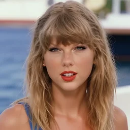 color still shot of taylor swift on baywatch 1 9 8 9 tv show, face closeup,