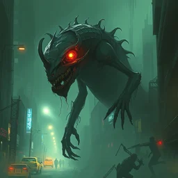 cctv creature by greg rutkowski, trending on artstation, favorites on deviantart, high quality art. artwork masterpieces, award winning