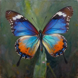 butterfly dream, oil on canvas, high detail, hyperrealism, photorealistic, masterpiece, artstation