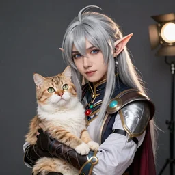 portrait of bobby!!! kotick!!! as a night elf, cosplay, 5 5 mm photography, studio lighting