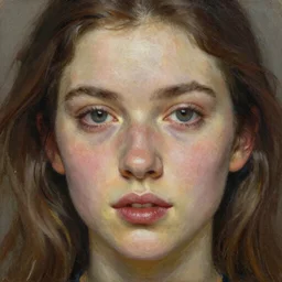 close up face of a extremely beautiful bond female vam pire portrait, masterpiece, oil on canvas, artgerm, norman rockwell, craig mulins, trending on pxiv!!!!!!!,