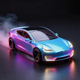 product shot of a tron tesla light neon car, hot wheels, wipe out, hyper realistic, concept art, smooth, high contrast, volumetric lighting, octane, raytrace, syd mead, artgerm, jim lee,
