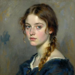 a portrait of female asa Butterfield by edgar degas