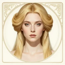 masterpiece head-on symmetrical centered portrait, Elisha Cuthbert as a paladin, blonde hair, art nouveau, gothic, victorian, elegant, distant, in the style of Edgar Maxence and Ross Tran and Zdzisław Beksiński and Michael Whelan and Gustave Doré and H.R. Giger and Franz Sedlacek and Mucha, specular highlights, 8k, octane render