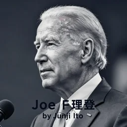 Joe Biden by Junji Ito, very detailed