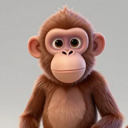 biopunk lofi portait of an monkey, Pixar style, by Tristan Eaton Stanley Artgerm and Tom Bagshaw.