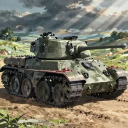 army tank anime by studio ghibili