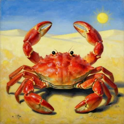 a crab painting by dali