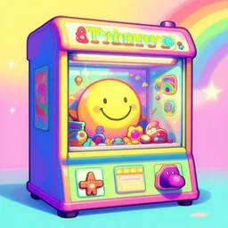 Colorful crazy machine of happines and rainbows, artgerm, cgsociety, vibrant colors, peacefull