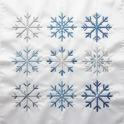 spirit soul embroidered snowflake faces in silk. 3840 2160 art