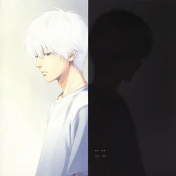 album cover of split light and dark boy by akihiko yoshida