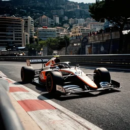 car race overtaking at monaco, 8 0 s, film grain, dramatic lighting, motorsports photography