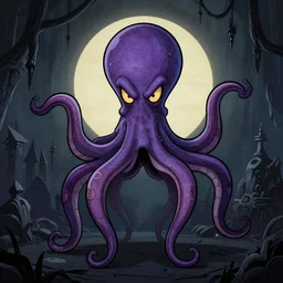 designs for a gothic vampire squid from the rise of the teenage mutant ninja turtles cartoon on nickelodeon