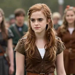still of emma watson as katniss everdean in the hunger games, 8 k