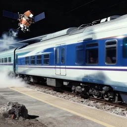 i was sure that the train hadn't moved for too long. maybe we had crashed. when did we get back from outer space? there had been something on the news about it, but none of that made any sense, something about satellites or parachutes.