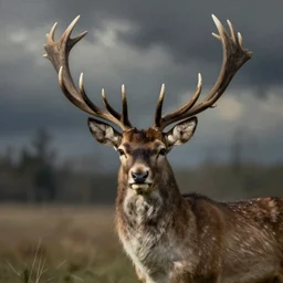 fairytale - like illustrations by alexander jansson, beautiful deer potrait - h 7 6 8