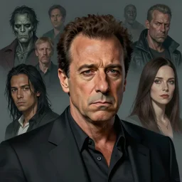 a study of cell shaded portrait of jerry seinfeld looking sad concept art, llustration, post grunge, concept art by josan gonzales and wlop, by james jean, Victo ngai, David Rubín, Mike Mignola, Laurie Greasley, highly detailed, sharp focus, alien, Trending on Artstation, HQ, deviantart, art by artgem