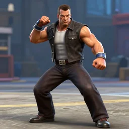 tony soprano in street fighter v ( 2 0 1 7 ), dynamic pose, official media, ps 4 in - game cinematic, 5 k