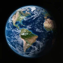 earth solar system, detailed illustration by tim doyle