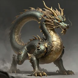 detailed concept art of a huge dragon by hyeonsick choi, artstation, artstationhd