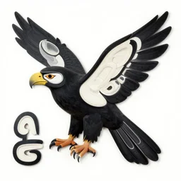 indigenous haida art of a hawk
