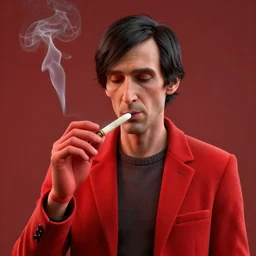 spock smoking a joint, soft texture, very realistic 3 d render, soft lights, 4 k, high detailed photography red, 5 0 mm lens, rich colors, smooth gradients, depth of field, cinematic, hyper realism, high detail, octane render, unreal engine, 8 k, vibrant colors