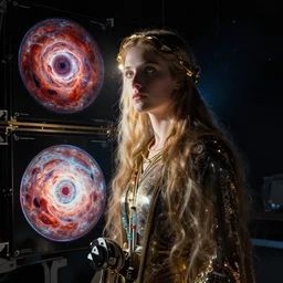goddess of hubble space telescope images by senior concept artist josephine wall, dramatic lighting, trending on art station