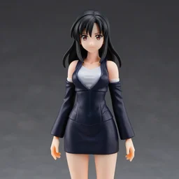jennifer connelly, black hair, an anime nendoroid of jennifer connelly, figurine, detailed product photo dramatic lighting
