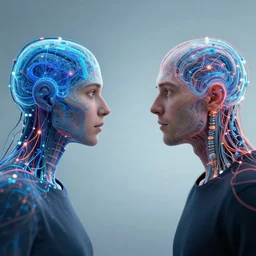 Two neural networks talking to each other
