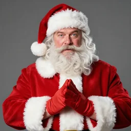 nick frost as santa claus, portrait photography 4 k
