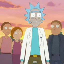 a donald trump as mr. nimbus in rick and morty, mr. nimbus character design, sharp, rendered in unreal engine 5, anime key art by glen keane, ross tran, bloom, dramatic lighting, sunrise