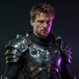 alexander skarsgard portrait, dystopia core, apocalyptic, armor, warrior, dramatic, sharp focus, fiction, neon, fantasy, hyper detailed, digital art, trending in artstation, cinematic lighting, studio quality, smooth render, unreal engine 5 rendered, octane rendered, art style and nixeu and wlop and krenz cushart