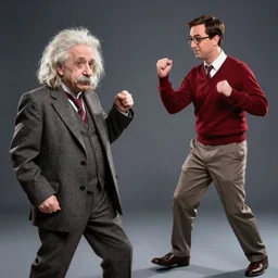 albert einstien fighting sheldon cooper