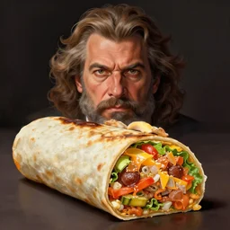 The worlds most delicious burrito, 5 star food, tasty, yummy, detailed, centered, digital painting, artstation, concept art, donato giancola, Joseph Christian Leyendecker, WLOP, Boris Vallejo, Breathtaking, 8k resolution, extremely detailed, beautiful, establishing shot, artistic, hyperrealistic, beautiful face, octane render, cinematic lighting, dramatic lighting, masterpiece