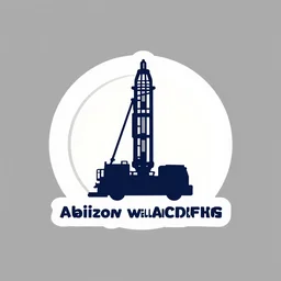 amazing logo for a well drilling company,
