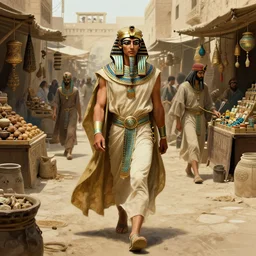 fantasy concept art by anders zorn depicting colin farrell as an ancient egyptian rogue walking through a busy oriental market