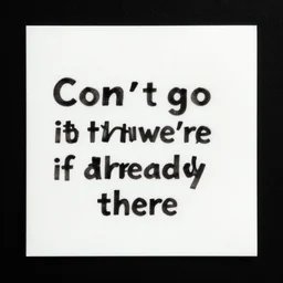 We can't go to hell if we're already there