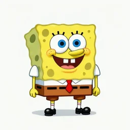 spongebob painted by pablo picasso,