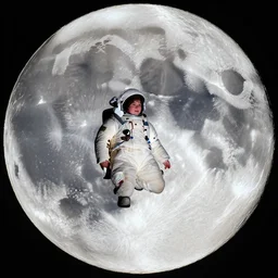 billie ilish on the moon