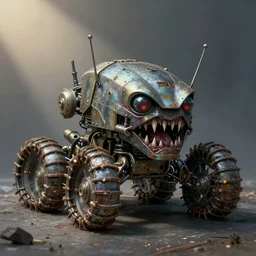 airbrushed go wild machine crawler by jack kirby, fine art masterpiece baked at 3 0 0 f, matte painting, cold lighting, aged with sunlight, award winning horror, photorealistic render, cinematic