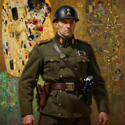 highly detailed oil painting of a doomguy as russian soldier, very intricate, cinematic lighting, award - winning, the good spirit of god, by roberto ferri, by artgerm, tom bagshaw, by j. c. leyendecker and klimt, beautiful cinematic light, american romanticism, by austin osman spare, artstation, cgsociety, official art, octane