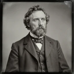 daguerreotype ambrotype of sadie sink's father in dirty suit, highly detailed,
